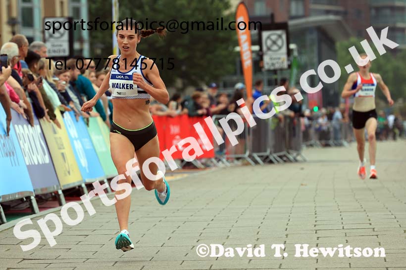 Womens 2024 UK Athletics 5k Road Champs., Newcastle/Gateshead Quayside.  Photo: David T. Hewitson/Sports for All Pics